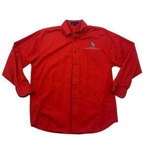 Apache Helicopter Boeing Shirt Mens M Medium Button Down Long Sleeve Velocity